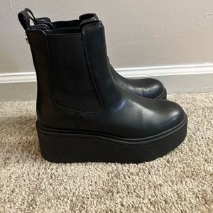 Steve Madden Black Platform Boots